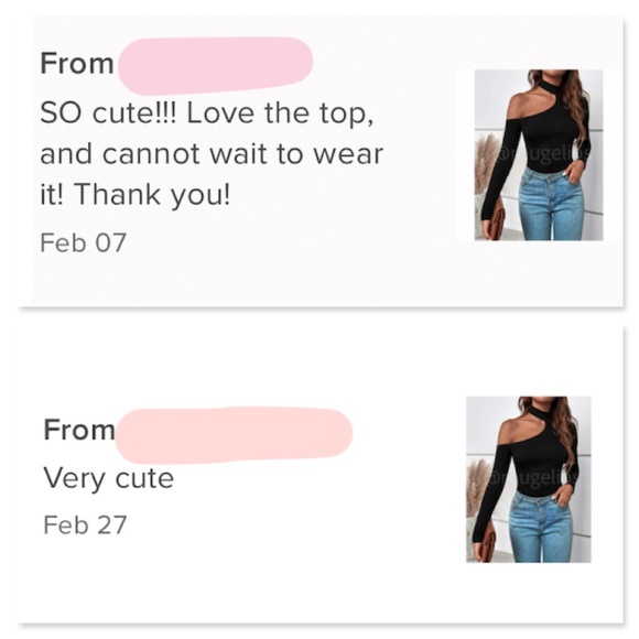 Black Off One Shoulder Asymmetrical Slim Fit Shirt Top Mock Neck - Picture 7 of 13